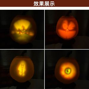 โคมไฟฟักทองฮาโลวีน ไฟกลางคืนแบบ USB โปรเจคเตอร์ตกแต่งเทศกาล พร้อมฟังก์ชั่นร้องเพลงและพูดคุย - Product Image 3