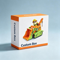 Boîte d'emballage personnalisée recyclable imprimée en quatre couleurs pour jouets, blocs de construction pour enfants, boîte en carton avec pelliculage brillant, boîte en papier personnalisée