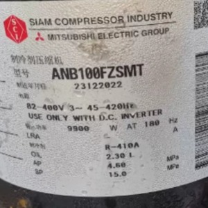 คอมเพรสเซอร์ทำความเย็น HYZL ANB100FZSMT สำหรับเครื่องปรับอากาศ ห้องเย็น ปั๊มความร้อน 9900W 180A R410A - Product Image 1