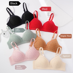 Áo ngực mỏng thoải mái cho bà mẹ TRUNG NIÊN bà mẹ Breathable dệt kim dây miễn phí cup rắn không có vành Push-Up điều chỉnh dây đai - Product Image 2