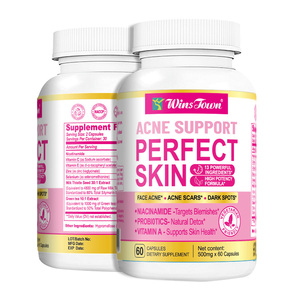 Suplementos para la Piel ACNE SUPPORT, Cápsulas Gluta Glow para una Piel Perfecta, ACNE SUPPORT FACE, Cicatrices de Acné, Manchas Oscuras, Píldoras Detox de Proteínas para la Piel - Product Image 2