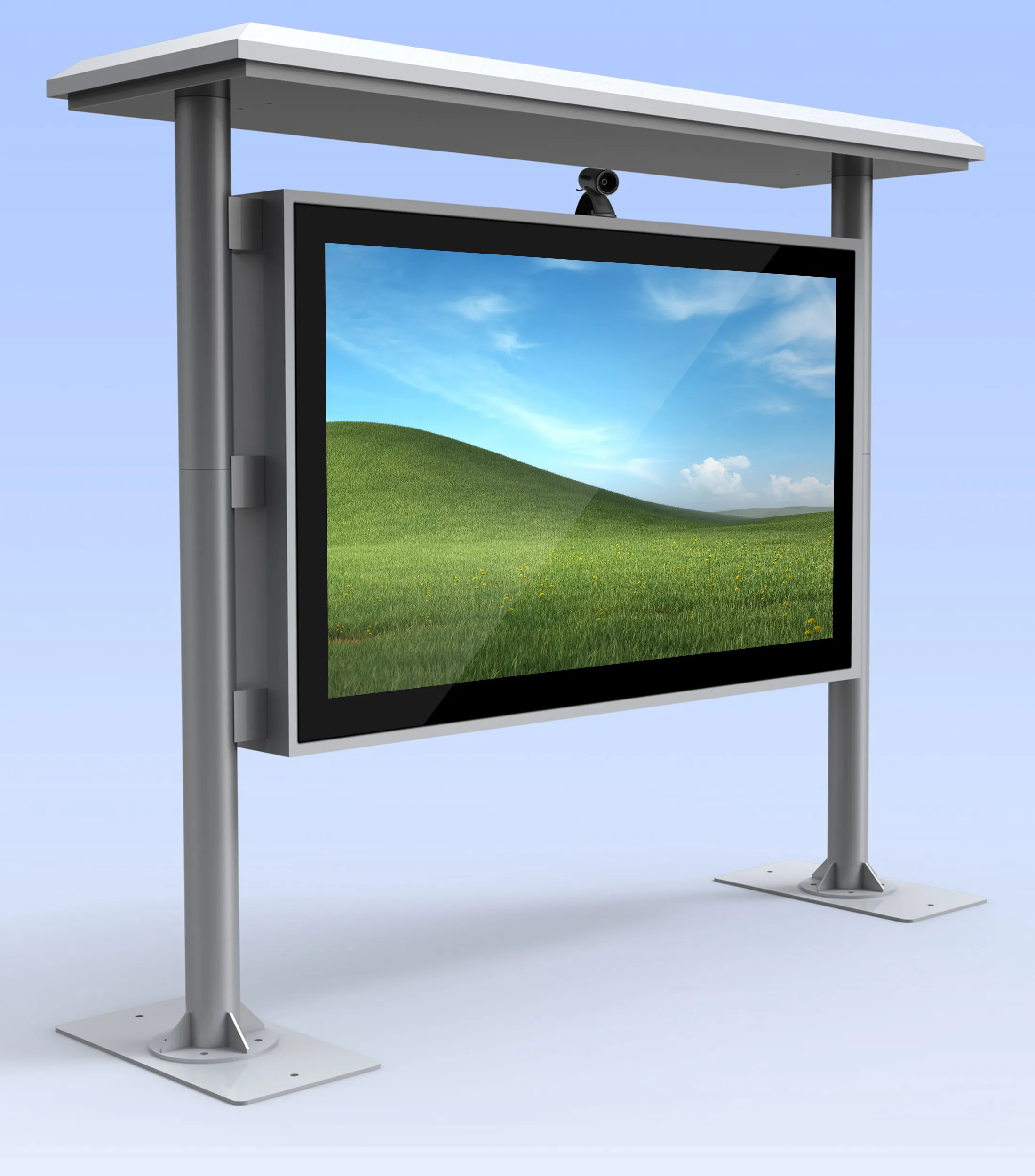 Outdoor 55 Inch LCD Advertising Machine Interactive Screen Advertising Kiosk For The Government/school