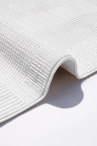 Tapis tissé en velours blanc, lavable, 6 mm, polyester, base antidérapante, moderne, pour la maison, taille personnalisée, OEM, ODM, marque privée, usine - Product Image 6