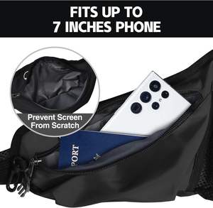 Échantillon gratuit Ceinture de course de haute qualité Sac banane de sport Sac de taille pour l'hydratation pour hommes et femmes Sac de taille de sport de plein air - Product Image 2