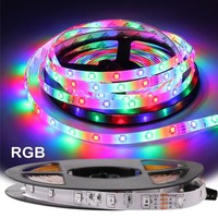 Bande lumineuse LED polyvalente 2835 12V DC 5M 300LEDs/m rouge bleu vert jaune Flexible Home Bar Design économe en énergie