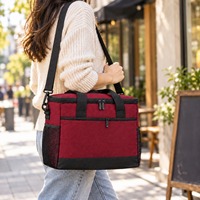 Sac à déjeuner de bureau, avec poche avant zippée et bandoulière, vente en gros directe d'usine OEM ODM