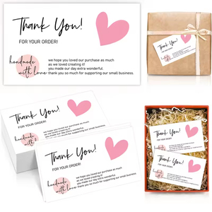 Mẫu miễn phí tùy chọn nhỏ Bìa mềm vàng dập trong kho kinh doanh lời chào Cảm ơn bạn thẻ in ấn in ấn - Product Image 6