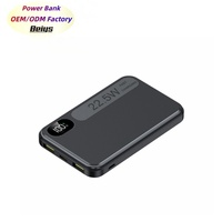 Nuevo Mini Power Bank de 10000 mAh, Carga Rápida de 22.5 W, Salida PD de 20 W Tipo C, Pantalla Digital, Cargador de Batería Delgado