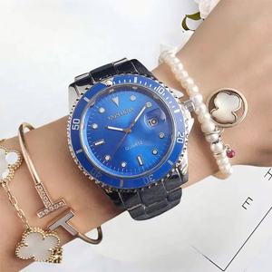 Montre de plongée bicolore en acier inoxydable pour hommes, montre à quartz multifonction avec affichage de la date, montre de luxe décontractée pour hommes - Product Image 5