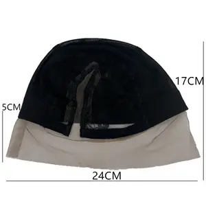 레이스 클로저 360 전체 레이스 조절 스트랩 가발 모자 가발 만들기 모노 돔 가발 모자