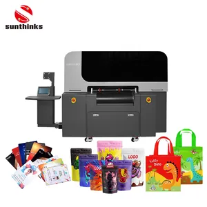 Sunthinks-Impresora UV de un solo paso, impresión de inyección de tinta, caja de regalo de papel, caja de hamburguesas, impresora de tarjetas de plástico