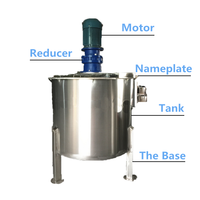Réservoir de mélange de liquides multifonction en acier inoxydable avec agitateur et machine à émulsionner et fonction de chauffage pour savon liquide