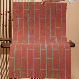 Azulejo de Cerámica Flexible y Ligero con Efecto <span class=keywords><strong>Piedra</strong></span>, Revestimiento Decorativo para Pared, Chapa de <span class=keywords><strong>Piedra</strong></span> Delgada y Ligera para Decoración de Paredes - Product Image 6