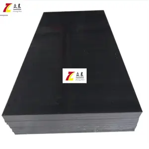 热卖防滑良好拉伸强度hdpe板材30毫米定制尺寸黑色橙皮hdpe板材