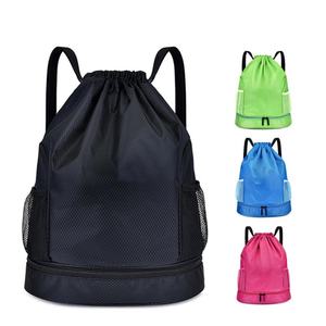 Wholesale Customizable Fashion Polyester Waterproof Unisex <b>Drawstring</b> <b>Backpack</b> Logo Imprint 20-38L Capacity for Sport Gym Use - Product Image 1