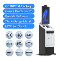 Kiosco de Pago de Autoservicio con Reciclaje de Billetes, Compatible con Múltiples Monedas, Lector de Tarjetas SDK, Impresora de Códigos de Barras, Carcasa Metálica, Multi-OS