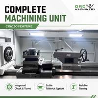 Torno CNC GSK Control System CK6160 con 4 Portaherramientas para Torneado de Alta Velocidad y Precisión, Trabajo Mediano, Bancada Plana Horizontal