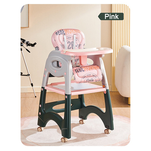 CLAF <span class=keywords><strong>BEBE</strong></span> vente en gros pas cher <span class=keywords><strong>Restaurant</strong></span> multifonctionnel Table et chaise d'alimentation pour bébé Chaise de salle à manger pour enfants en plastique - Product Image 2