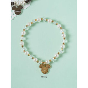Disney Topkey Friends alla moda bracciale con perline placcato oro gioielli geometrici in plastica per matrimoni e feste - Product Image 1
