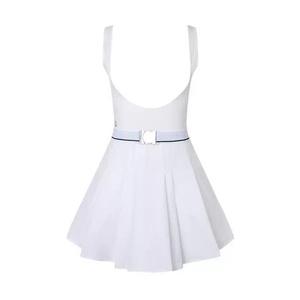 ชุดเทนนิสผู้หญิงแห้งเร็ว คอเหลี่ยม ยืดหยุ่น รุ่นใหม่ล่าสุด สำหรับเล่นกลางแจ้ง ผ้าเนื้อยืด พร้อมกางเกงขาสั้นถอดได้ ระบายอากาศดี เซ็กซี่ - Product Image 4