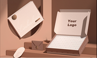 MuShine Produit personnalisé Boîtes en papier Glossy Matt Laminage Gaufrage Carton Impression 4C pour remerciement privé Boîtes cadeaux
