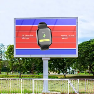 หน้าจอแสดงผลโฆษณา LED แบบติดผนังกลางแจ้ง รุ่น P4 P5 ระดับพรีเมียม กันน้ำ IP65 รับประกันความทนทาน - Product Image 3