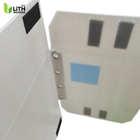 Boîte de manutention en Coroplast recyclable OEM ODM, conteneur en panneau alvéolaire PP sur mesure pour aliments, électronique, bonbons, déchets, courses, sable