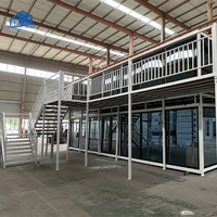 ShanHai Solar Power Maison conteneur modulaire préfabriquée en métal, extensible, à 2 étages, moderne, carrée et respirante
