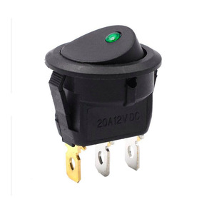 Interruptor Basculante Redondo Mini KCD1 de 12V con Iluminación LED, Interruptor de Encendido/Apagado - Product Image 2