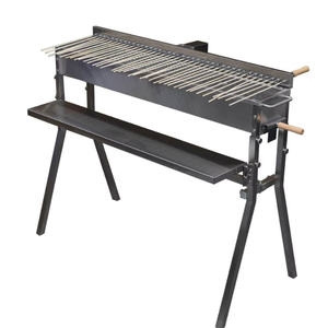 Grand <span class=keywords><strong>barbecue</strong></span> Hibachi pour jardin et patio, en acier inoxydable, 40 brochettes, avec une plateforme de rangement - Product Image 5