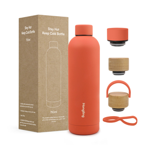 Hong Ling18/8 bouteilles à boire sous vide en acier inoxydable flacons isolés à double paroi bouteille thermique avec sangle portable - Product Image 2