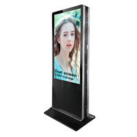 Pantalla Digital de Señalización Publicitaria de Doble Cara 4K Comercial de 55 Pulgadas para Interiores