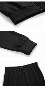 Tuta Sportiva da Uomo con Felpa con Zip e Pantaloni in Colori a Blocchi Personalizzabili all'Ingrosso - Product Image 6