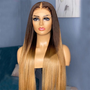 Parrucche frontali in pizzo dritto e setoso parrucche frontali in pizzo per donne capelli biondo capelli lisci brasiliani 10 "-26" - Product Image 2