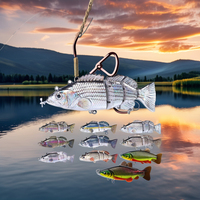Nouvelle arrivée 140mm 54g 4 sections ABS Kit de leurre de pêche à Charge électrique pour eau salée rivière lac ruisseau océan bateau pêche