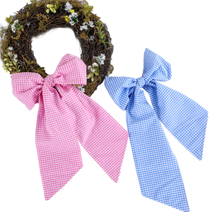 Ruban décoratif pour <span class=keywords><strong>panier</strong></span>-cadeau de Pâques, décoration de Pâques personnalisée, ruban en seersucker mignon pour seau de Pâques, ruban brodé mignon pour enfants - Product Image 1