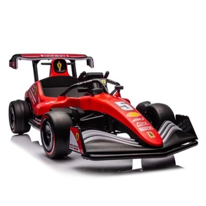 Mobil Aki Anak 12V10AH Gaya Balap Penggerak Ganda, Mainan Mobil Bertenaga Baterai untuk Anak Usia <span class=keywords><strong>3</strong></span>-8 Tahun - Product Image 2