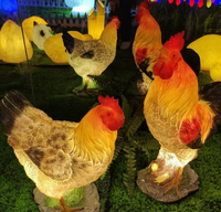 Lampe de sol LED en résine étanche IP65 de haute qualité, luminaire de jardin lumineux, décoration de paysage pour Halloween, Noël, parc