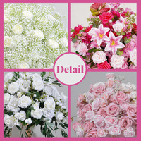 Haute qualité fête de mariage maison Boho Style centres de table boules de fleurs artificielles