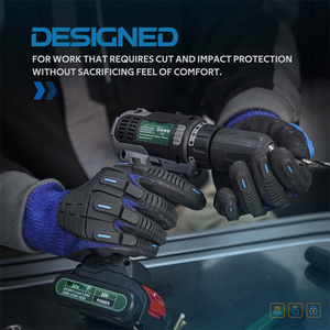 Guantes de seguridad para carreras, protección para nudillos, TPR, para trabajo de impacto, resistente al Gas y aceite, para caza - Product Image 2