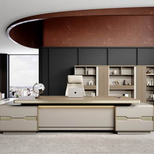 Cao cấp hình chữ L bàn với lưu trữ lớn nội thất văn phòng bàn điều hành cho CEO - Product Image 2