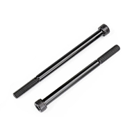 Vis à tête hexagonale Torx en acier inoxydable de qualité 12.9, métrique M3-M8, noire, demi-filetage allongé, 30-300 mm