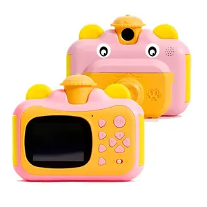 Kinder Mini Cartoon Instant Printcamera Draagbare Digitale Foto Videocamera Voor Kinderen Verjaardag Kerstcadeau