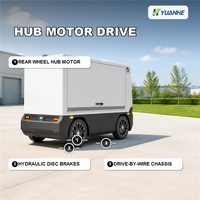Camionnette électrique intelligente sans conducteur 2T pour la livraison urbaine, la logistique et la distribution, plateforme robotisée