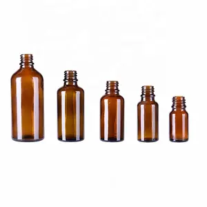 100ML amber kahverengi damlalıklı uçucu yağ cam şişe