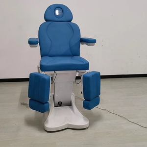 Sedia da visita con lettino da trattamento regolabile in pelle blu <span class=keywords><strong>2026</strong></span> in vendita con 3/4/5 CE motori - Product Image 1