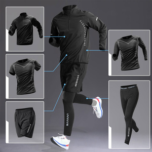 Bộ đồ tập thể thao <span class=keywords><strong>5</strong></span> món chất liệu nhanh khô, co giãn cao, dùng cho chạy bộ và tập luyện - Product Image 4