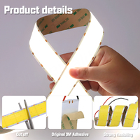 Bande LED COB multi-rangs ultra-lumineuse 15MM/30MM de large 960/1600 LED/M 24V IRC 90 PCB Dimmable Haute Efficacité pour Usage Commercial
