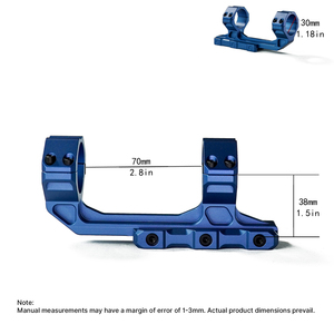 ขาตั้งกล้องแบบ Cantilever ยี่ห้อ BANGBANG สำหรับท่อขนาด 20 มม. ความสูงตรงกลาง 1.5 นิ้ว สำหรับอุปกรณ์ออปติกภายนอกอาคาร (สีน้ำเงิน) - Product Image 5