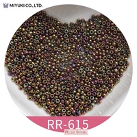 Perles de riz japonaises Miyuki 2 mm, rondes, en verre électro-plaqué, couleur 11/0, pour la création de bijoux DIY